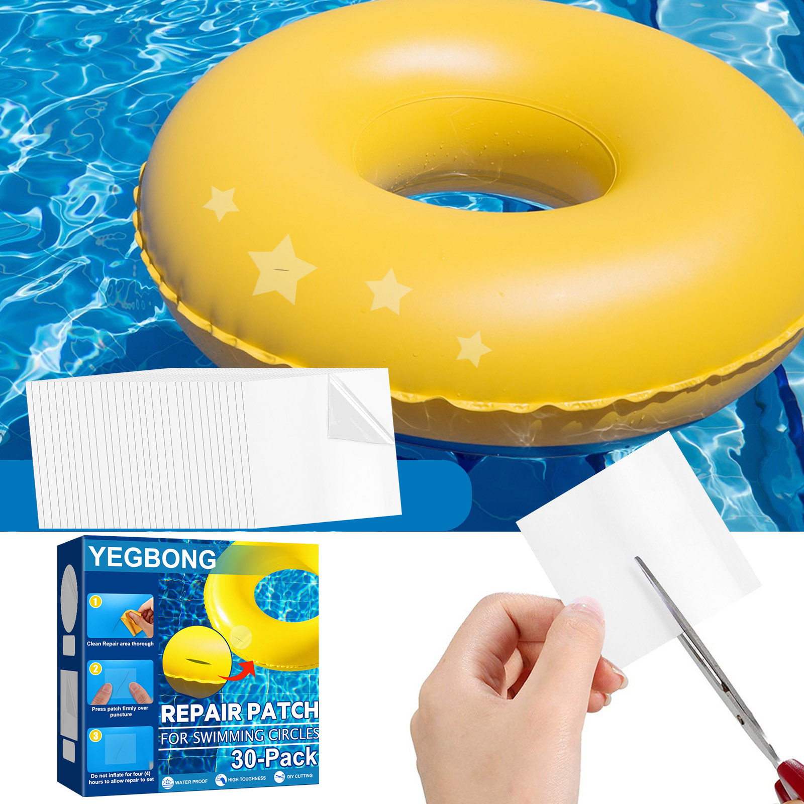 WNG Repair Patch Repair Kit Self Adhesive Lining Patch Inflatable