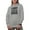 Heather Grey, variant on Easily Distracted by Dogs, Dog Lover, Parent or Owner, White Hooded Sweatshirt or Hoodie, Small