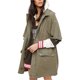 thumbnail image 1 of Free People - Chaqueta militar de algodón reelaborado para mujer, verde, pequeña Free People Chaqueta militar, 1 of 1