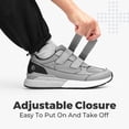 thumbnail image 2 of FitVille Wide Walking Shoes for Men Hook and Loop Orthopedic Sneakers for Swollen Foot, 2 of 6