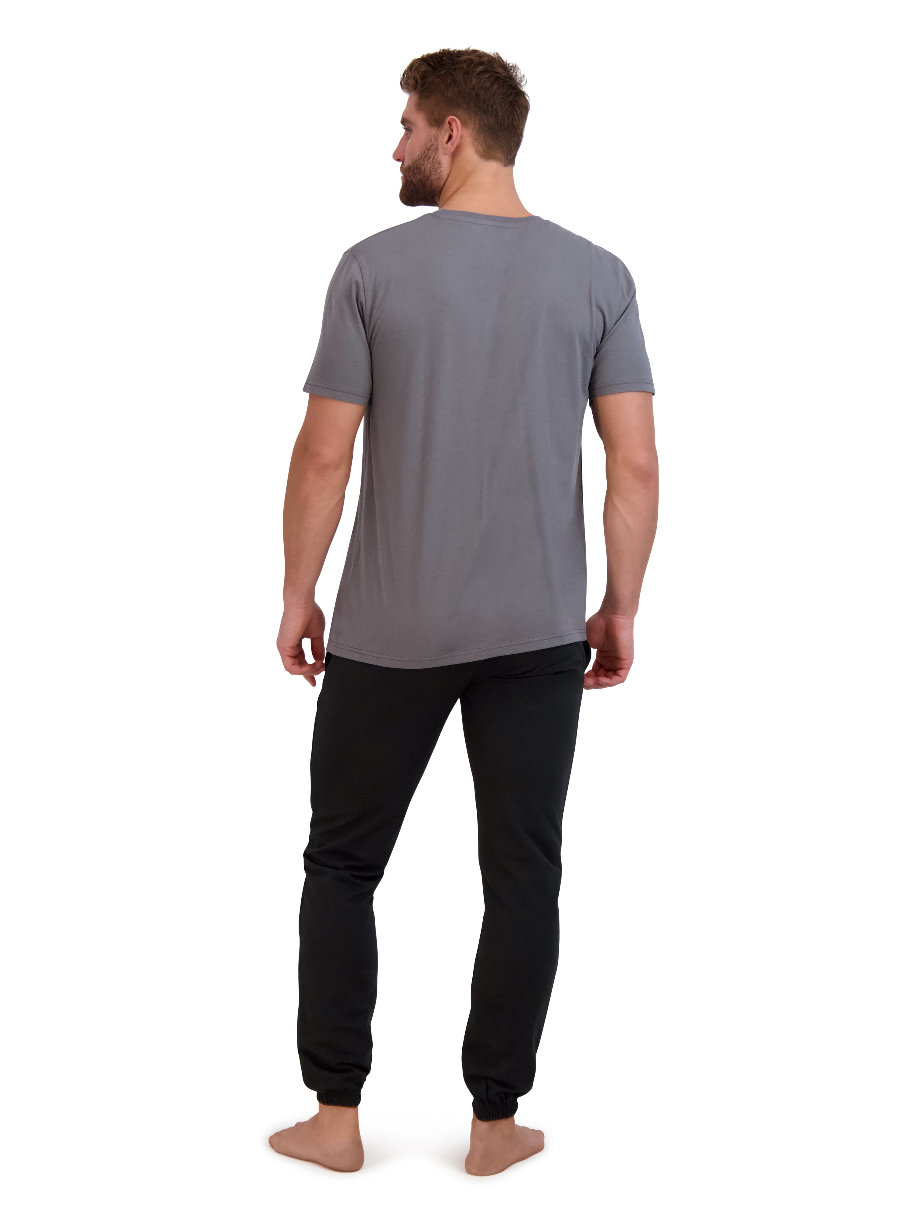 Hanes Men’s Ultrasoft T-Shirt and Jogger French Terry Pajama Set, 2-Piece, Sizes S-5XL