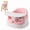 Pink, variant on Tiny Marvels Baby Booster Seat for Table, 3-in-1 Baby Chair with Removable Tray, 5" U-Shape Seat for Thick Thighs, BPA-Free Toddler Feeding Chair, Ergonomic Wipe-Clean Booster Seat, Gray