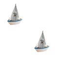 thumbnail image 3 of Billuyoard Mini velero modelo decoración hogar Hotel Oficina miniatura velero velero juguetes ornamento artesanías de, 3 of 6