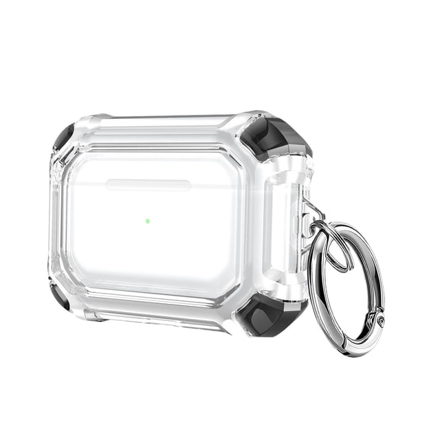 Funda protectora de TPU antirrayas para auriculares inalámbricos AirPods Pro negro