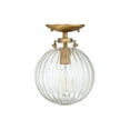 thumbnail image 2 of Trade Winds Nicole Semi-Flush Mount Ceiling Light in Natural Brass, 2 of 4