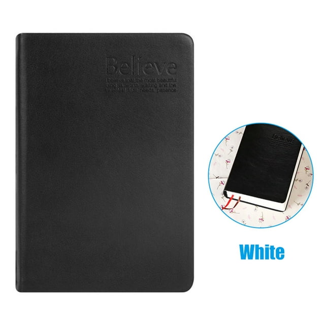 CAROOTU Rétro Épais Cahier de Papier Bloc-Notes PU Cuir Bible Style Journal Journal Journal Journal Agenda Planner