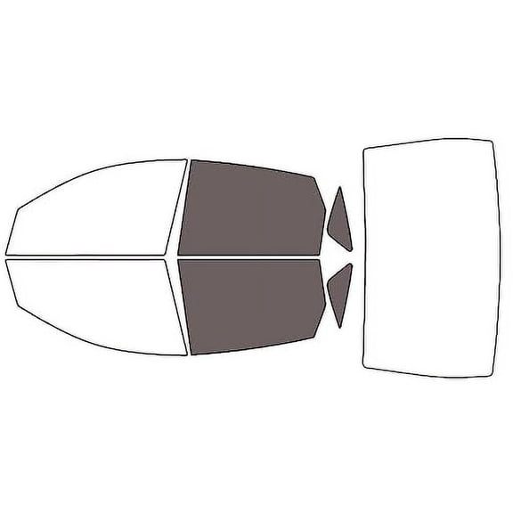 Rvinyl Window Tint Kit Compatible with Ford Focus 2000-2007 (Sedan) - Back Precut Kit - 35%