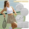 thumbnail image 6 of KUIFORTI Leopard Print Pleated Skirts for Women Lightweight Athletic Inner Shorts 2 Pockets Breathable Fashion Golf Clothes Athletic Outfits for Running Training Sports Golf, 6 of 7
