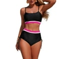 thumbnail image 6 of Sentmoon Women Bikini Set Swimsuits Women Plus Size Bikini Curvy Solid Color Sporty 2026 Summer Bathing Suit for Women Hawaii for Swimming and Beaches M, 6 of 10