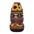 thumbnail image 3 of Jeiento Southwest Aztec Car Seat Covers Front Seats Only Purple Driver Seat Cover High Back Seat Cushion Covers Auto Decoration Interior Accessories Fit for SUV Van Truck Sedan, 3 of 6