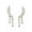 Pear/Goldtone, variant on PalmBeach Jewelry Marquise and Pear-Cut White Crystal Laurel Leaf and Hanging Crystal Accent Ear Climber Earrings Rose or Yellow Gold-Plated or Silvertone
