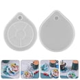 thumbnail image 3 of 2pcs Epoxy Molds Craft Coaster Jewelry Making Tools Resin Mold Diy Tea Tray Mold, 3 of 3