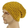 thumbnail image 4 of Dyfzdhu Unisex Skiing Plush Fashion Keep Warm Winter Hats Knitted Cotton Hat Yellow, 4 of 8