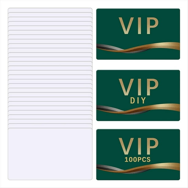 100 Unidades de Tarjetas de Visita en para Sublimación, Tarjetas de Presentación de Doble Cara de Aluminio A Granel de Metal, Espacios en para Sublimación
