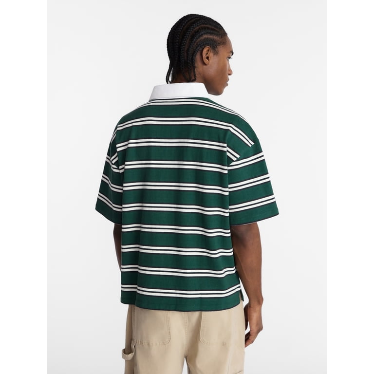 No Boundaries Men's Striped Polo Shirt photo 3