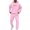 T660 Pink, variant on Curuila Sweatsuits Mens 2 Piece Outfit With Pocket Long Sleeve Letter Print Hooded Sweatshirt With Sweatpants Everyday Wear Comfort Tracksuit Size L
