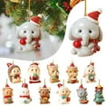 thumbnail image 2 of Christmas Tree Pendant Cute Animal Elephant Design Vibrant Colors Long-lasting Acrylic Hanging Decoration, 2 of 10