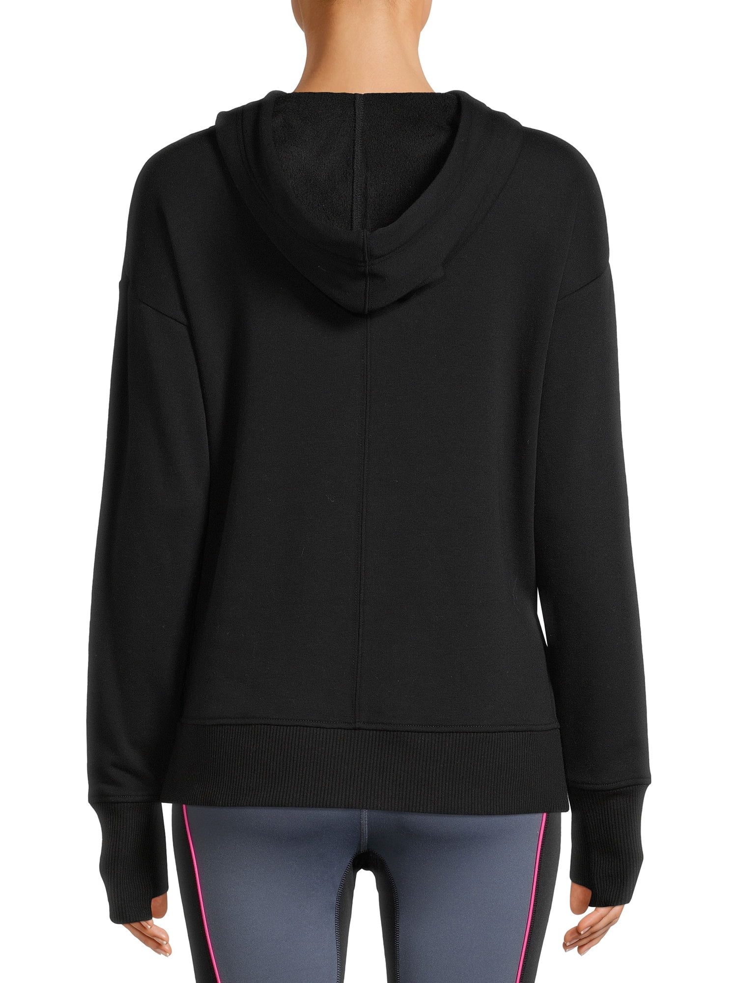 Avia Women's Active Plush Hooded Sweatshirt with Long Sleeves