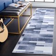 thumbnail image 2 of SAFAVIEH Faux Hide Crispian Modern Runner Rug, Grey/Ivory, 2'6" x 8', 2 of 8