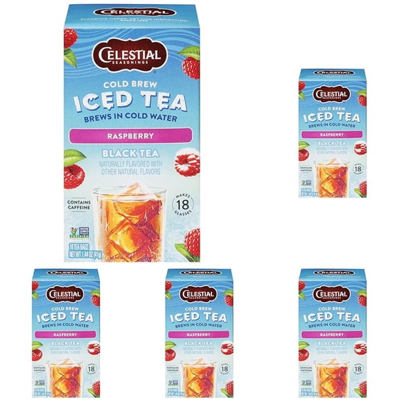 Tea Celestial Seasonings, cerveza fría, frambuesa negra, helado, 90 g