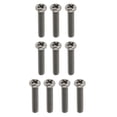 thumbnail image 1 of 10 Pcs M3, Vis de Machine en Titane Grade 1 1/4 Pouce Phillips Drive M3 x 20mm, 1 of 8