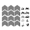 thumbnail image 2 of Wheel Rim Reflective Stickers, Signs Easy Mounting Reflector Tape Bike Decals for Wheelchair Motorcycle Decoration Riding, 2 of 10