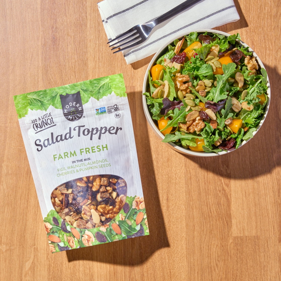 (2 pack) Modern Mill Farm Fresh Salad Topper 6oz, Gluten-Free, Vegan, Non GMO