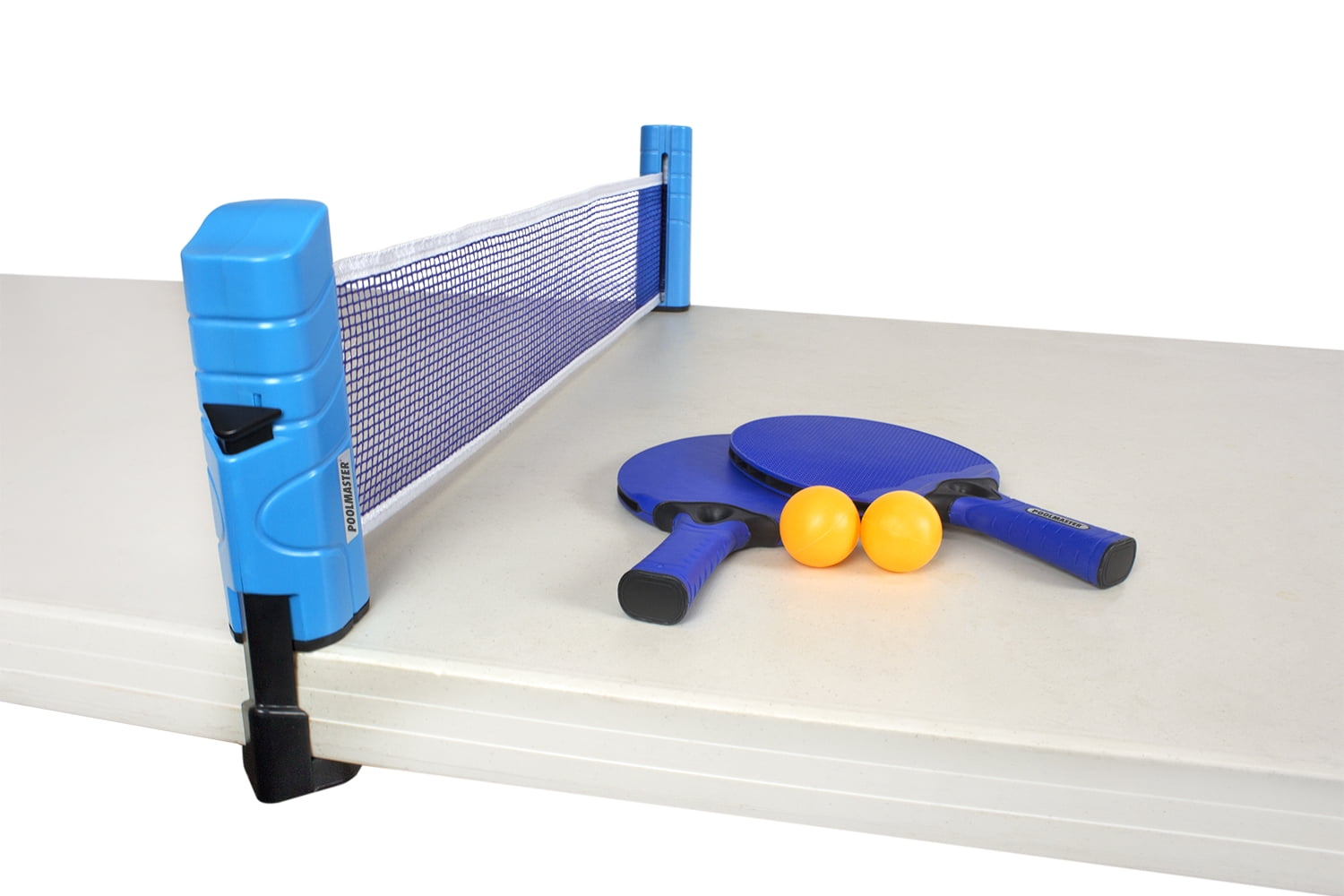 Poolmaster Play N Go - Portable Table Tennis Set with Retractable Net, Two Paddles, Two Ping Pong Balls and Carrying Case (Fits Tables Up To 64" Wide)