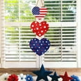 thumbnail image 7 of 4th of July Heart Shaped Wooden Door Decoration Party Decoration Patriotic Red White Blue Independence Day 1776-2026 Memorial Day USA Gifts, 7 of 7