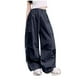 thumbnail image 1 of Odeerbi 5-16 Años Niños Niñas Cargo Pantalones Deportes Pantalones de Pierna Ancha Primavera Suelta Pantalones de Trabajo Con Múltiples Bolsillos, 1 of 4