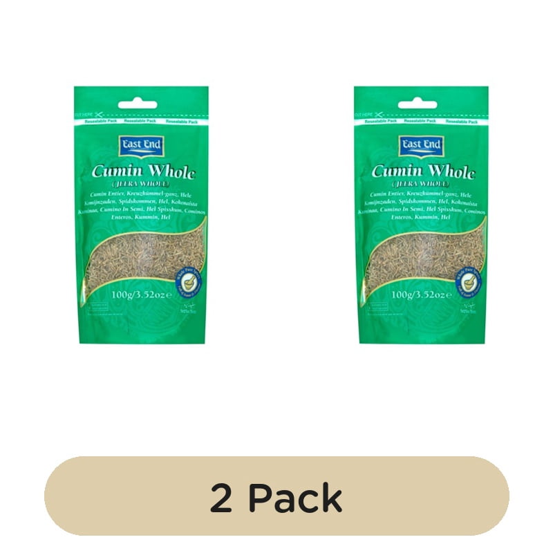 East End Cumin Whole Seeds 100g, British Import (Pack of 2)