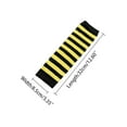 thumbnail image 3 of INSPIRE CHIC Women's Fingerless Gloves Printed Elbow Length Knitted Arm Warmers Yellow Black Wide Stripes, 3 of 6