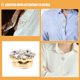thumbnail image 3 of unbranded 4Ud De Elegantes Doradas Con Botones De Para Camisas Formales, 3 of 7