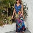 thumbnail image 3 of Watercolor Butterfly Vestido Sin Mangas Para Mujer, Traje De, Ropa De Cumpleaños, Verano, 3 of 5