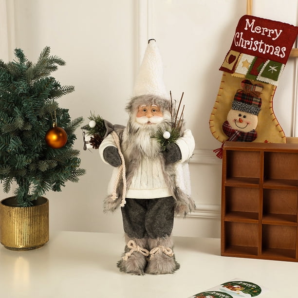 Navidad decoración 3D atractiva, muñeca de Santa Claus adorno, Accesorios de hogar decorativo, Accesorios navideños para interiores, Adornos de árbol de Navidad, Adornos para fiestas,