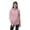 Rose Pink, variant on Moomaya Womens Zip Up Hoodie Full Sleeves Top w/ Pockets Casual Hoodies