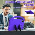 thumbnail image 6 of ELEHOLD Rugged Case for T-Mobile REVVL Tab 5G (2023) 10.36 Inch Kids Friendly EVA Full Body Protective with Kickstand Handle Grip Shockproof Anti-Scratch Cover,Purple, 6 of 7