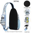 thumbnail image 3 of Crossbody Sling Backpack for Women Men Nautical Shoulder Sling Crossbody Casual Chest Bag for Travel Sports Running Hiking, 3 of 6