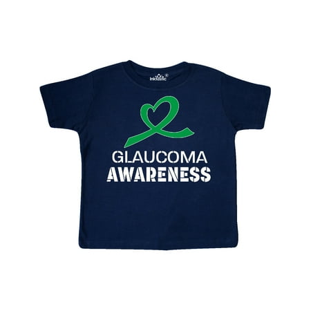 

Inktastic Glaucoma Awareness Green Heart Ribbon Gift Toddler Boy or Toddler Girl T-Shirt