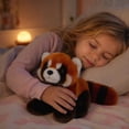 thumbnail image 6 of Stuffed Animals, Red Panda Stuffed Animal, Plush, Striped Tail Plush, 8 Inch 1Pc Cuddly Soft Red Panda Figure, Perfect for Casual Play and Shelf Display, 6 of 9