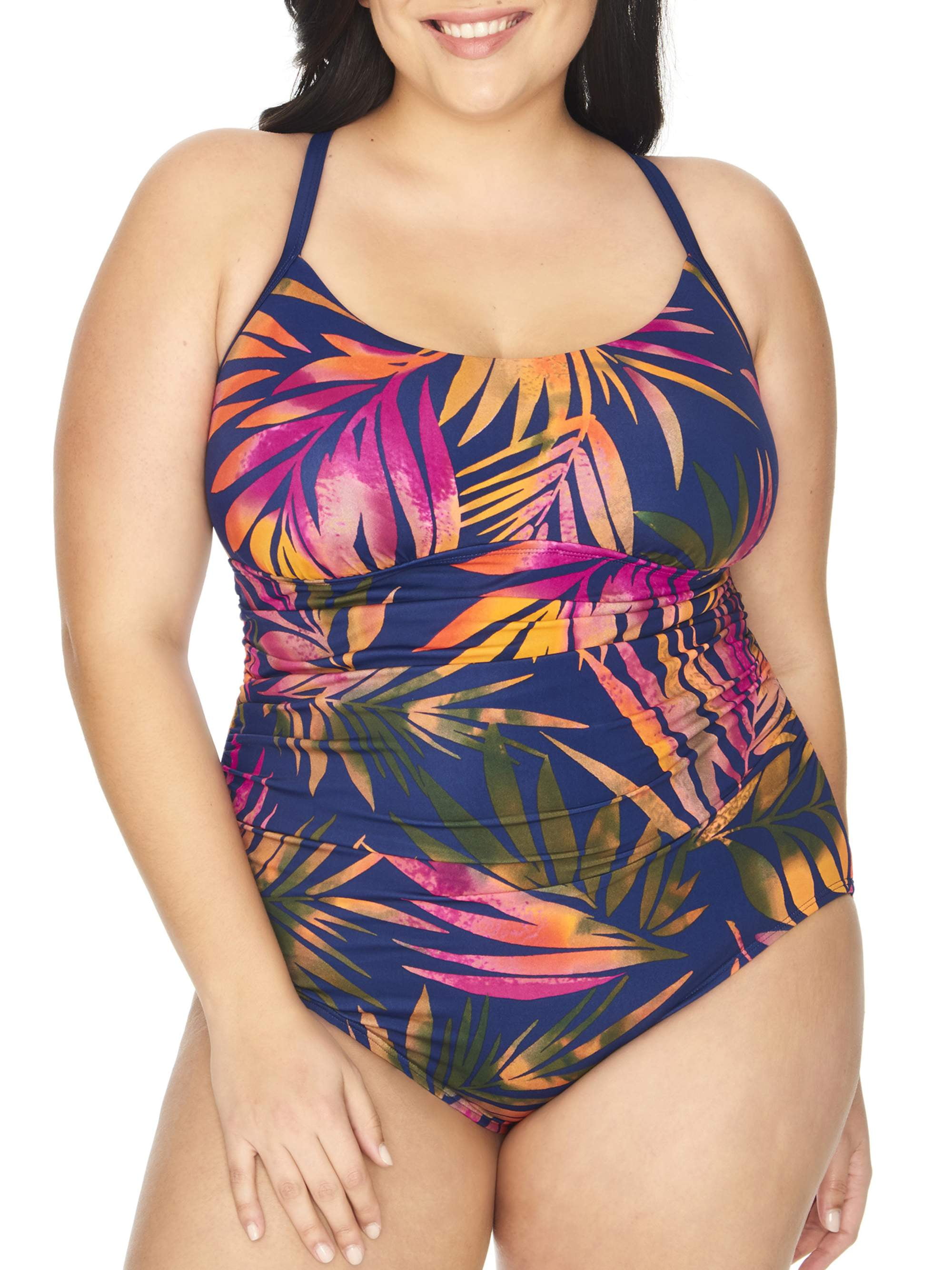 plus size swimsuits walmart