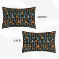 thumbnail image 2 of Naloa Colorful Guitar Pillowcase, Throw Pillowcase, Wrinkle-Free, Stain-Resistant with Hidden Zipper for Bedroom Sofa-16"x24", 2 of 6