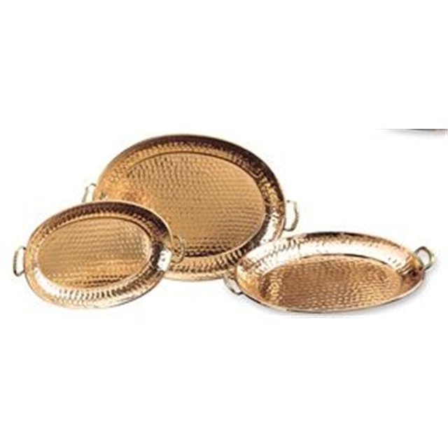 Old Dutch International Set 3 Oval Decor Copper Trays 1Each 251 252 253 - 250