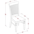 thumbnail image 3 of Weston Dining Chair with Wood Seat in Linen White Finish Pack of 2, 3 of 5