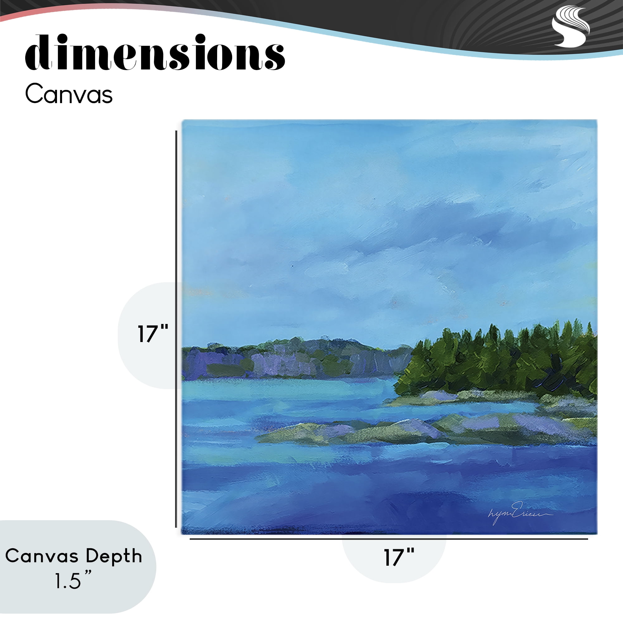 Stupell Industries Tranquil Blue Cove Canvas Wall Art, design by Lynn Ericson Fine Art