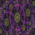 thumbnail image 1 of Ahgly Company Indoor Square Patterned Purple Novelty Area Rugs, 10' Square, 1 of 6