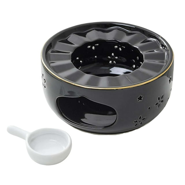 Rongfmy Candle Teapot Warmer Tea Heater Heating Base Black