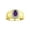 Amethyst, variant on Men's Rings Yellow Gold Plated Silver Classic Halo Of Diamonds 7X5MM Oval Gemstone Ring Pink Ice October Birthstone Rings For Men Size 11