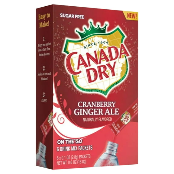 Canada Dry Powder Drink Mix, Cranberry Ginger Ale