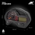 thumbnail image 2 of Tablero Velocimetro para Moto Kinlley FT180 FT200 negro M, 2 of 5